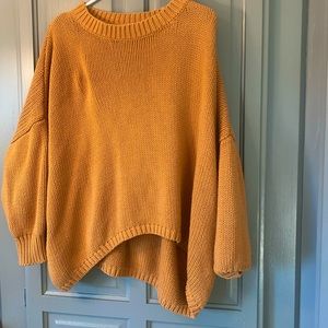 High/low oversized sweater